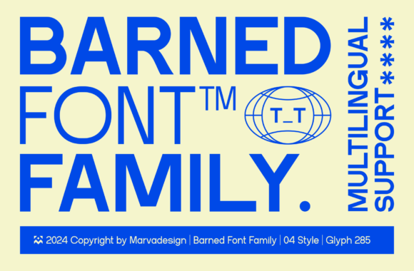 Barned Typeface for Modern Digital Campaigns