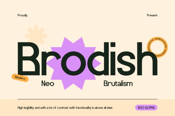 Brodish: The Neo-Brutalist Typeface for Bold Marketing