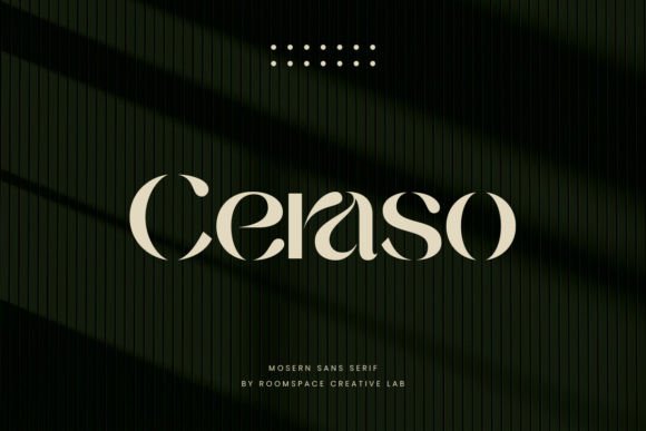 Ceraso: A Modern Stencil Typeface for Editorial Design