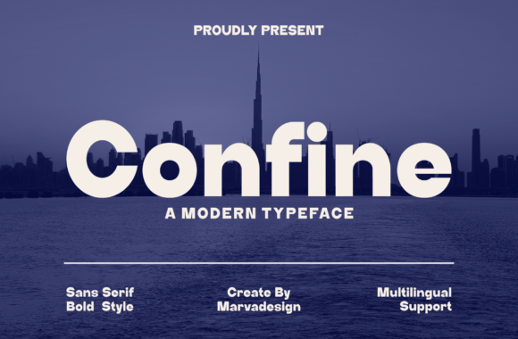 Confine: A Clean Modern Sans Serif Font for Editorial Design