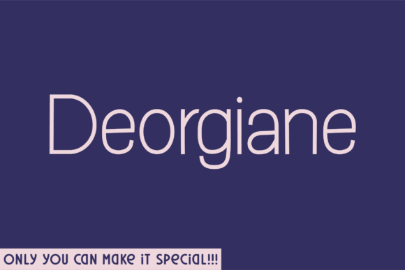 Deorgiane Font for Handmade Labels and Branding