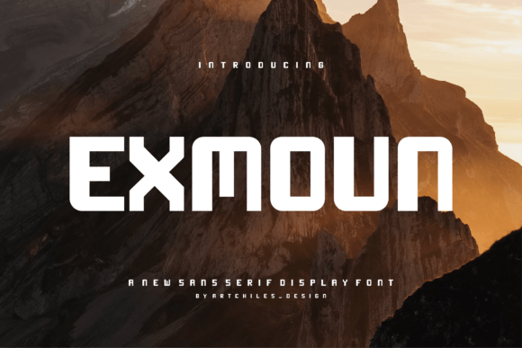 Exmoun: A Bold Sans Serif Typeface for Web Design