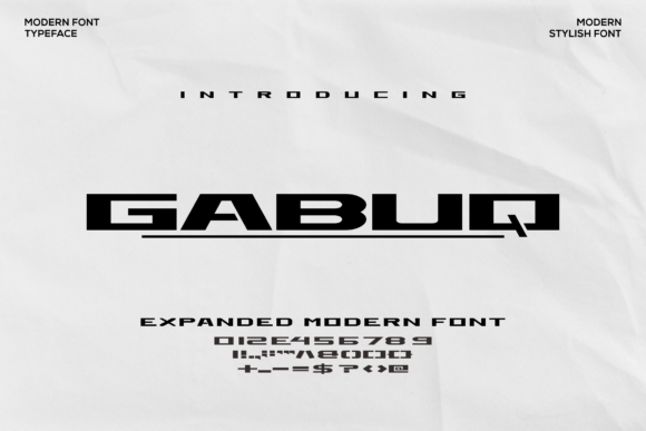 Gabuq Font: Bold Display Typeface for Makers