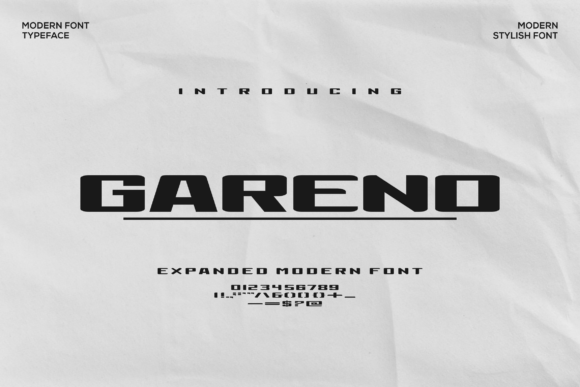 Gareno: A Modern Sans Serif Font for Editorial Design