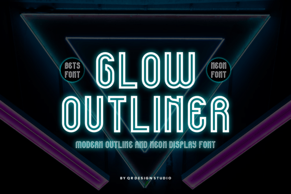 Glow Outliner: A Unique Sans Serif Font for Editorial Design