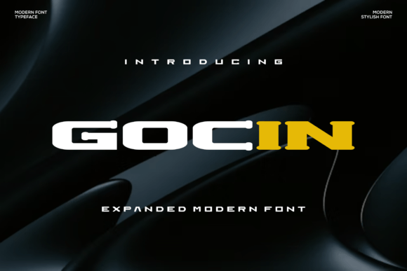 Gocin: A Bold Sans Serif Font for Modern Brands