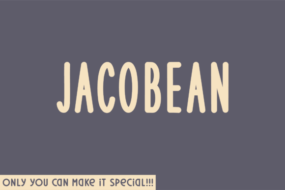 Jacobean Rounded Typeface for Organic Branding