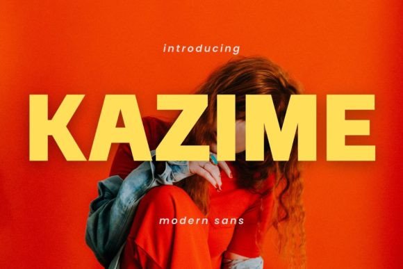 Kazime Typeface for Modern Brand Identity