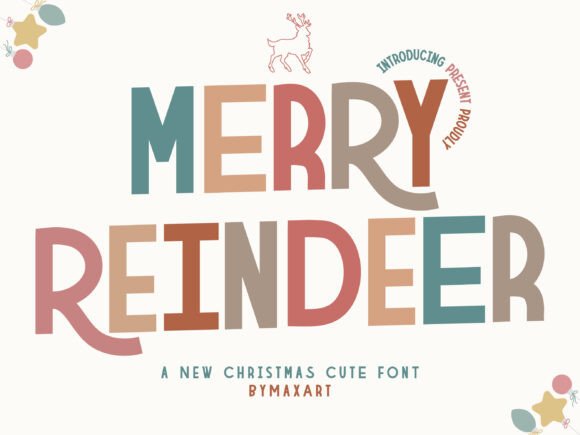 Merry Reindeer: A Whimsical Typeface for Holiday Editorial Design