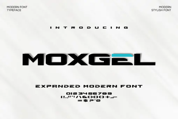 Moxgel: A Modern Sans Serif Font for Editorial Design