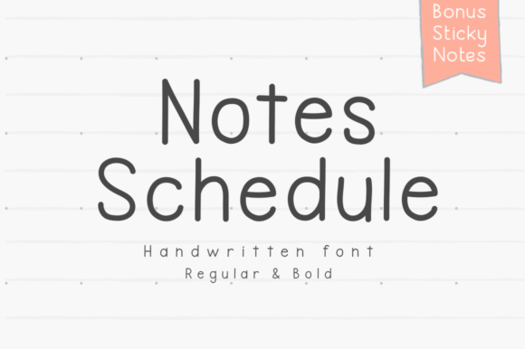 Notes Schedule Font Review for Modern Branding