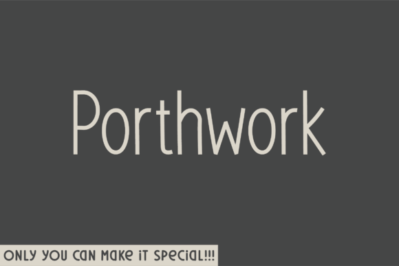 Porthwork Rounded Typeface for Small Business Branding