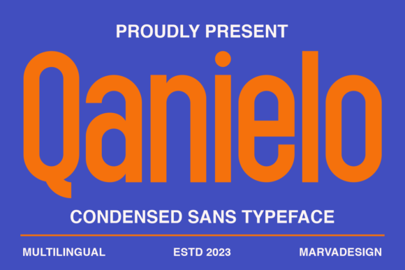 Qanielo: A Bold Sans Serif Font for Modern Branding