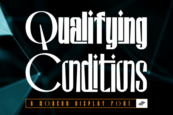 Qualifying Conditions Font for Bold Brand Identity