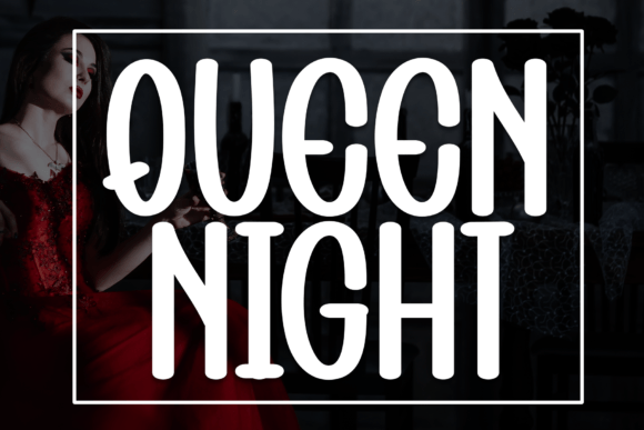 Queen Night Font for Playful Handmade Brands