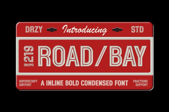 Roadbay Inline Bold Condensed Typeface for Campaigns