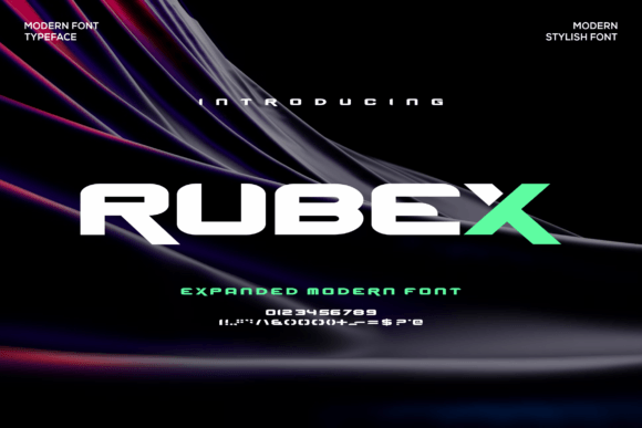 Rubex: A Bold Sans Serif Typeface for Modern Editorial Design