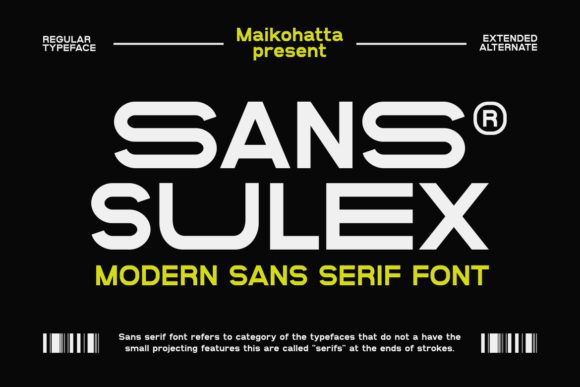 Sans Sulex: A Modern Sans Serif Typeface for Clean Branding