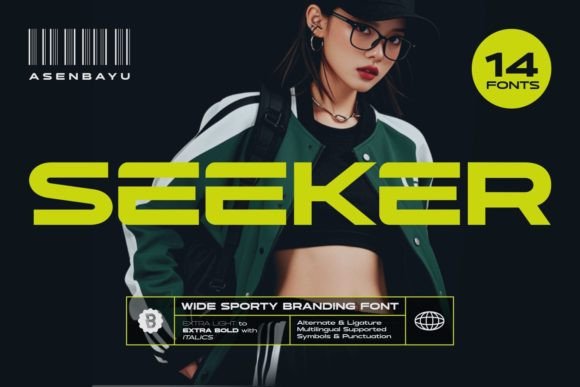 Seeker Font for Bold Athletic Branding