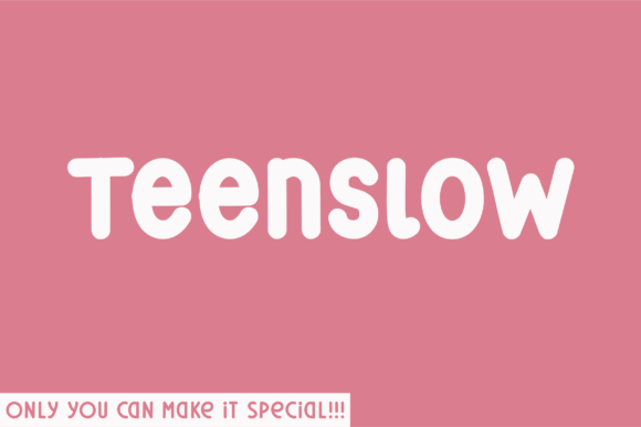 Teenslow Rounded: The Organic Typeface for Clear Campaigns