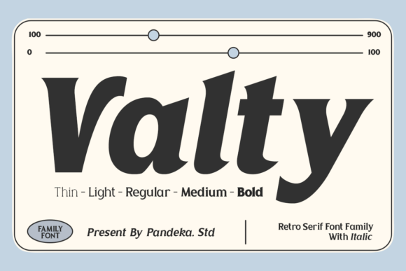 Valty: A Modern Serif Font for Digital Design