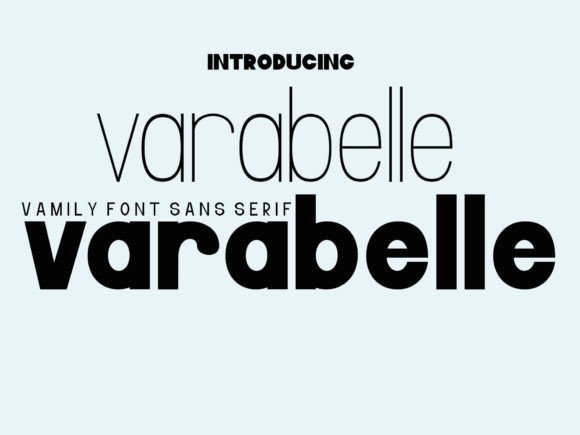 Varabelle: A Geometric Sans Serif Typeface for Bold Headlines