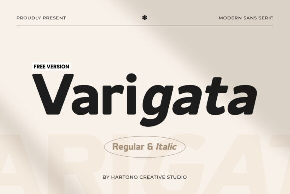Varigata Font for Modern Maker Branding